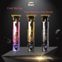 

New Colorful Hair Clipper Professional Hair Trimmer For Men USB Rechargeable Hair Clippers Barber Shaving Cutting Machine
