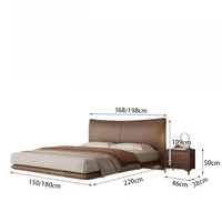 Lit de rangement pour adolescents, chambre à coucher, esthétique, moderne, Queen Size, salon, rembourrage, tables de nuit, décoration de la maison 5