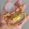 100% Handmake Cute Yellow Dog Pattern Adult Baby Pacifier Silicone Adult size Pacifier abdl Daddy Girl 4