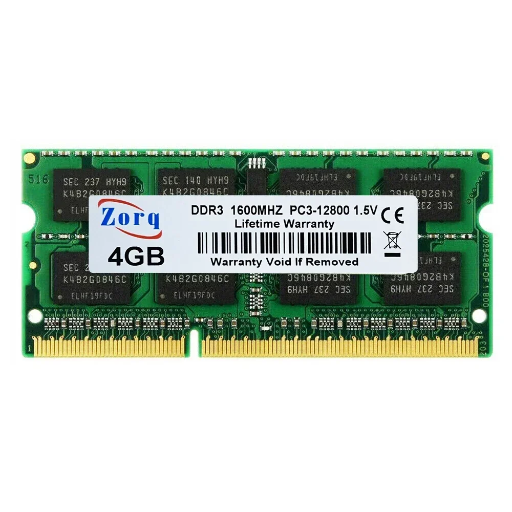 Laptop RAM Memory DDR2 DDR3L DDR4 4GB 8GB 16GB 2133 2400 2666Mhz Sodimm PC3 10600 12800 PC4 19200 21300 Notebook 1333 1600