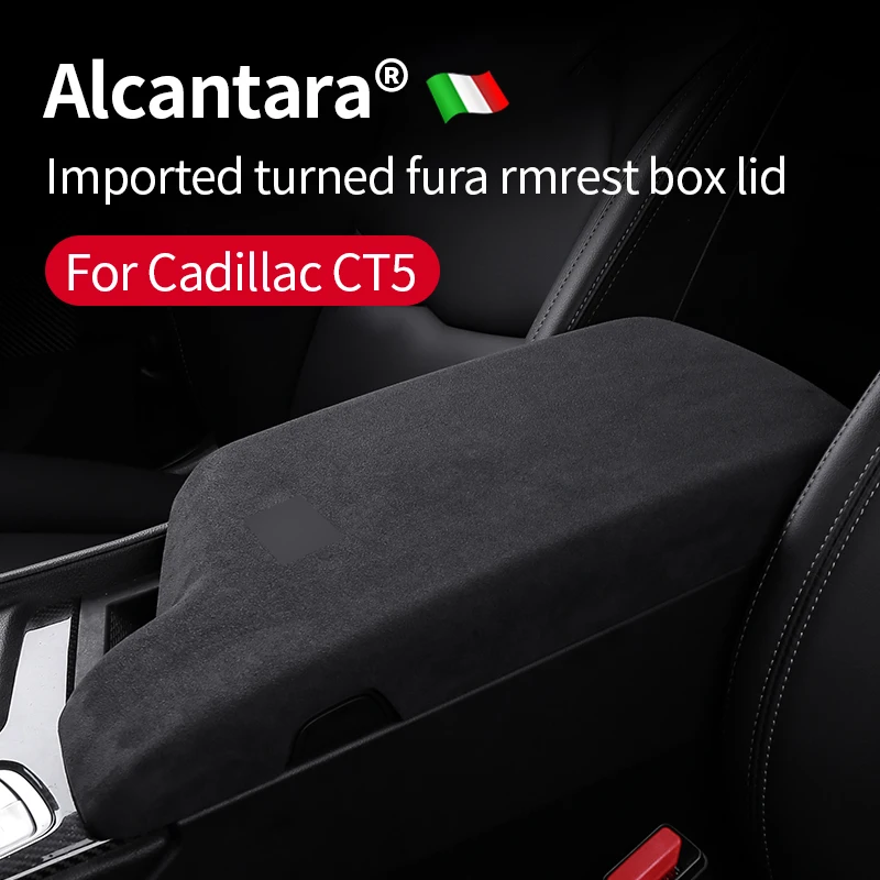 Alcantara Suede Wrap Car Armrest Box Lid Panel Cover For Cadillac Ct5  2019-in Present Central Control Arm Rest Protective Mat Armrests  AliExpress