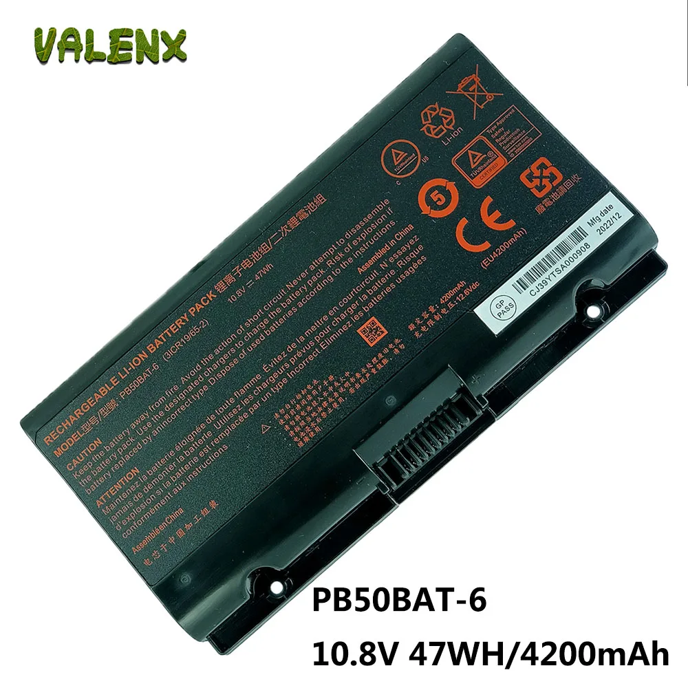 Bateria do Portátil para Clevo Pb51rf-g Pb70ef-g Pb71ef-g Powerspec 1720 Series Hasee Z9-cu7pk Z9-ct7pt Pb50bat6