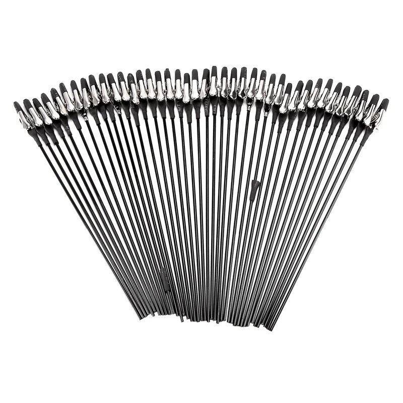 Alligator Clips Test Clip Test Hooks Clips 40PCS Alligator Clip Sticks For Gundam Model Painting Airbrush Spraying Hobby Modeling Parts DIY Card Photo Memo