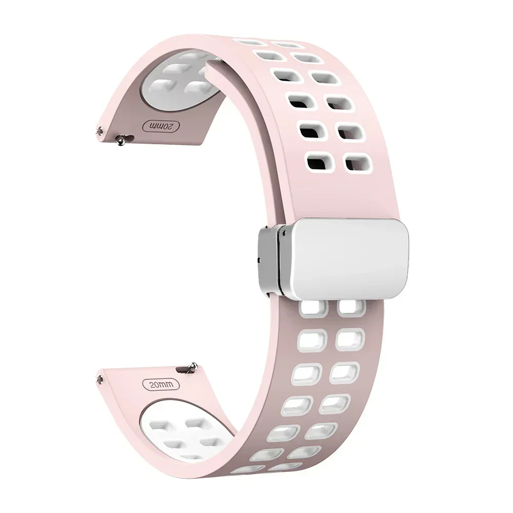 Premium Silicone Magnetic Strap – 20mm/22mm | Universal Fit