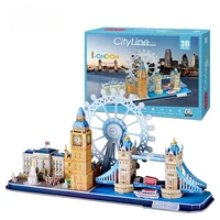 3D Puzzles for Adults London Cityline Puzzles for Gifts for Teenage Girls Architecture Building Gifts for Women Men, 107 Pieces 2