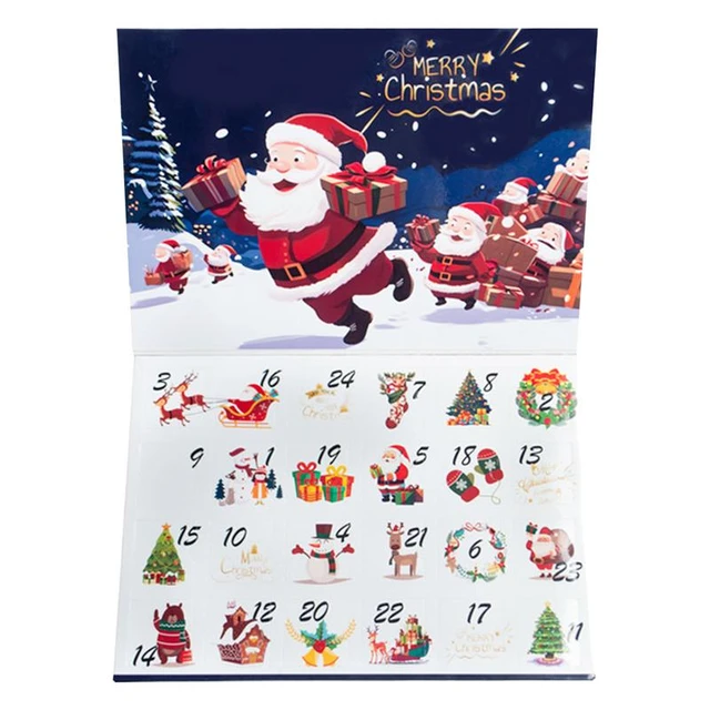 Christmas Advent Calendar Filled Gift Box 24 Days Countdown DIY Empty Box  Snowflake Candy Box Surprise Gifts For Kids Boys Girls - AliExpress
