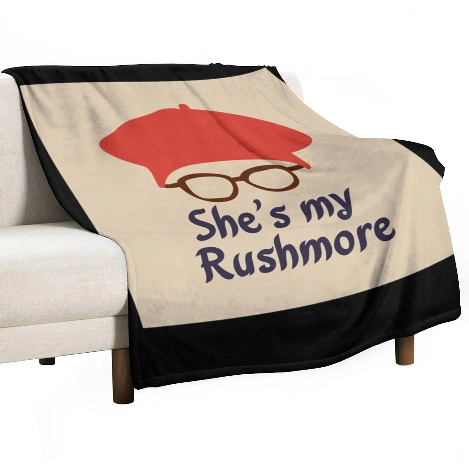 

Rushmore is Max Poster Throw Blanket Cute Blanket Plaid cosplay anime Shaggy Blanket Extra Large Throw Blanket