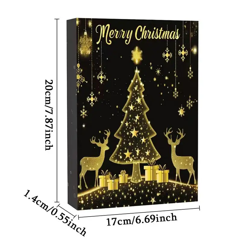 Christmas Advent Calendar Princess Bracelet Necklace Earrings 24 Days Countdown Calendar Jewelry Noel Navidad Girls Women Gifts