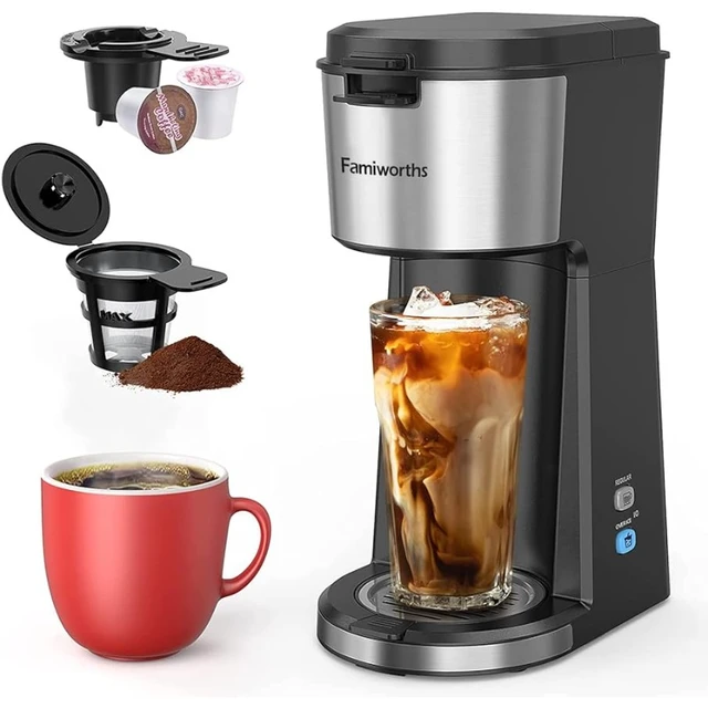 Electric Cold Brew Coffee Maker 2in1 Iced Coffee & Tea Maker Cordless