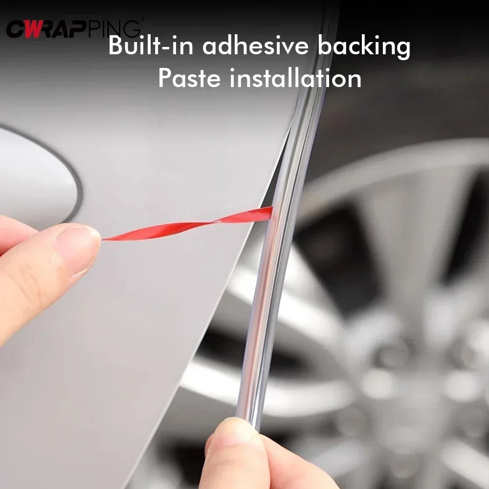 5M 자동차 도어 엣지 씰링 스트립 PVC 스크래치 방지 스트립 충돌 방지 스티커 도어 스크래치 방지 범용 자동차 액세서리