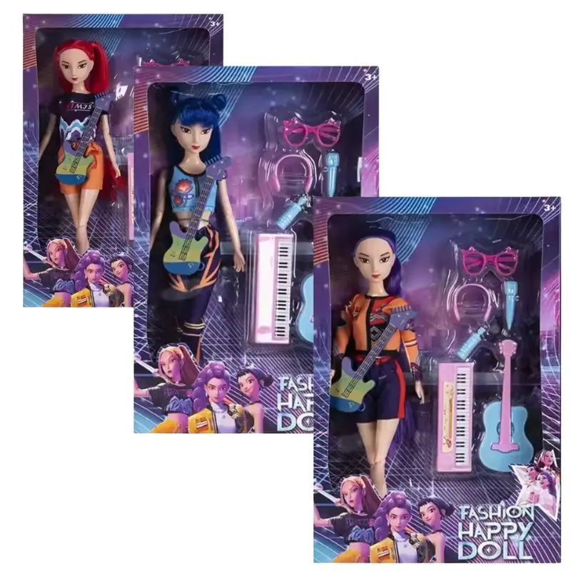 Kpops أنيمي شيطان هنتر رومي ميرا زوي عمل الشكل Kawaii دمية فتاة هدية الكريسماس لعب الأدوار تحصيل