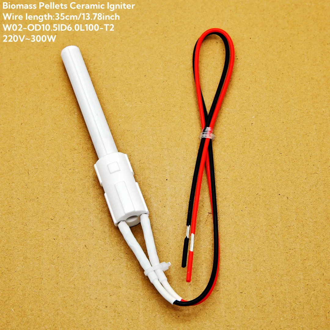 220V 300W Ceramic Igniter for Biomass Pellet Furnace Wood Pellet Stove Heating Equipment for Igniting Fireplaces Barbecue Ovens wood pellet stove part grill ignition system