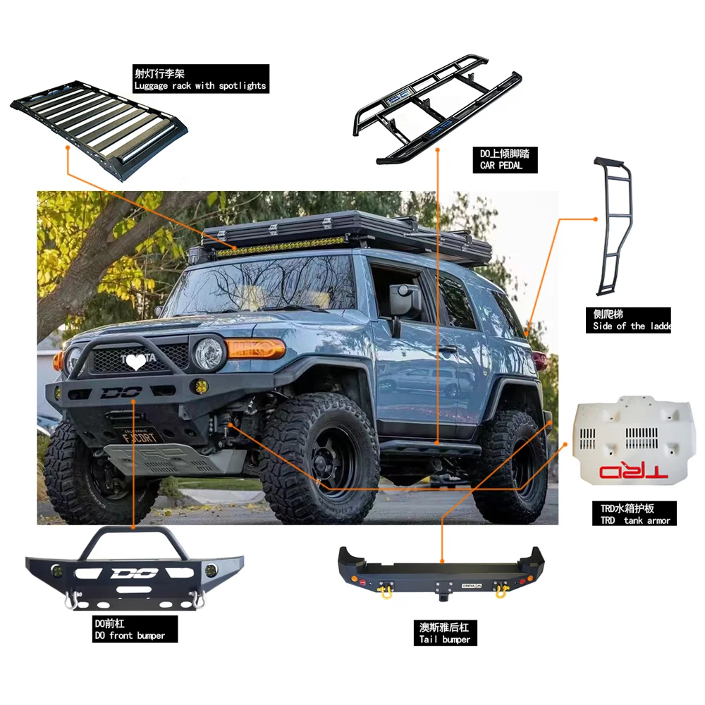 Car Bumper For Toyota FJ Cruiser DO Type Bumper Full Car Kit