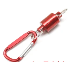 Wholesale Outdoor Magnetic Carabiner Buckle for Fishing and Mountaineering (Single button Red)