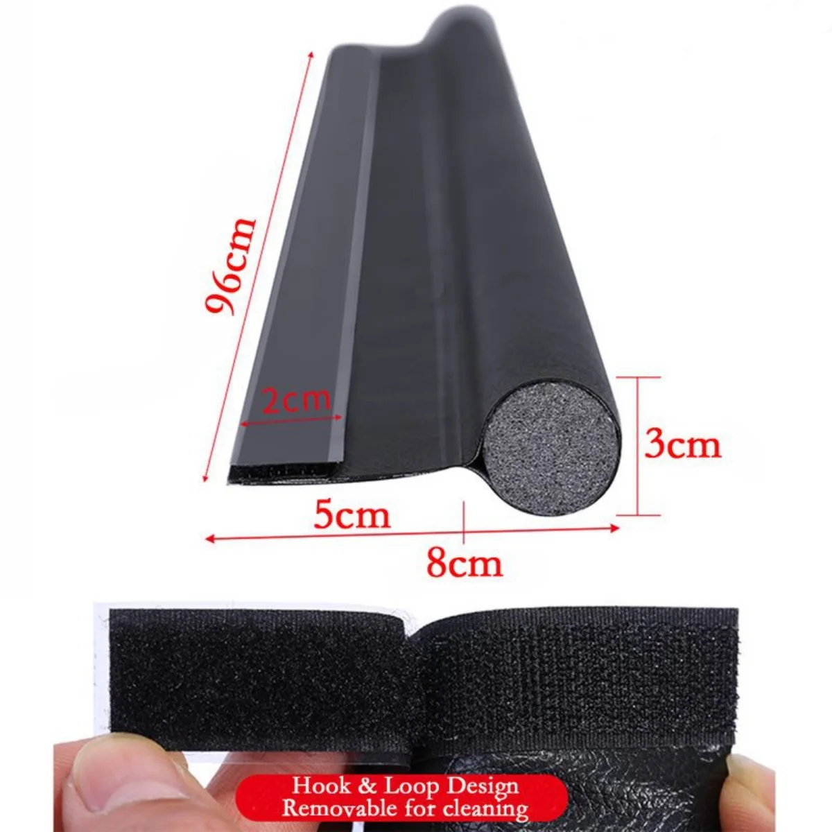 DIY Single Side Door Seam Draft Stopper Adjustable Wear-resistant Leather Door Seal Strip door seal strip door draft stopper rubber door weatherstripping door weatherstripping