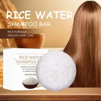 Barra de champú de arroz orgánico Natural, jabón para el crecimiento del cabello, Limpieza Profunda, champú sólido y acondicionador, Control de aceite - Imagen 5