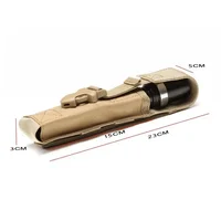 Tactical Molle Flashlight Pouch Torch Holder Case EDC Tool Waist Bag Outdoor Camping Hiking Hunting Backpack Attachment ToolsBag 2
