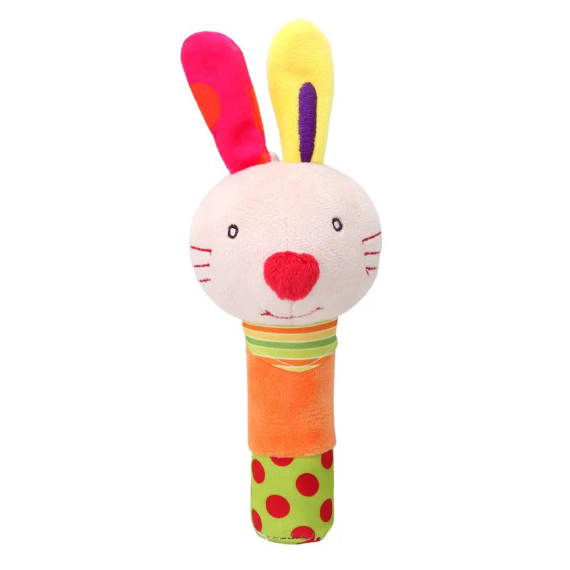 

Cartoon Animal Infant Baby Plush Toys Handbells Rattle Baby Bed Stroller Handle Toy Baby Infant Toys Gifts Accessories
