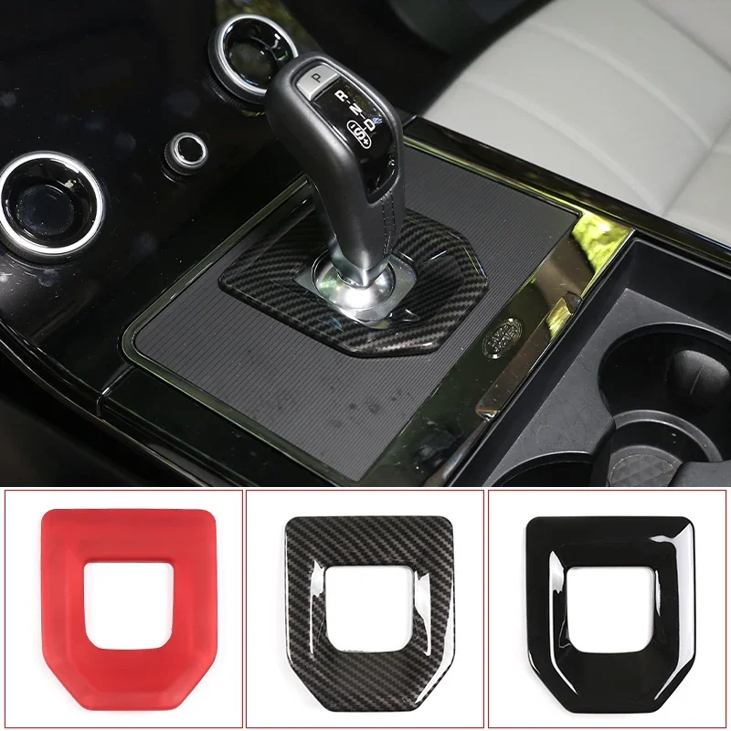 

For Land Rover Range Rover Evoque L551 2020 Interior Accessory Car Center Console Gear Shift Panel Cover Trim ABS Carbon Fiber