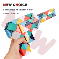 Colored Magic Cube Toys Magic Rule Snake Multi-color Puzzle Fidget Toys Decompression Transformable Cubes Educational Toys 2