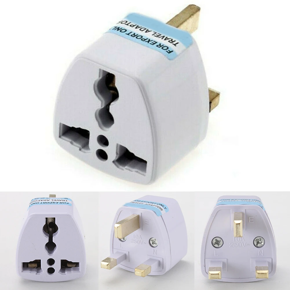 

1pcs Plug Converter To UK 3 Pin Plug Adapter Plug Adapter Converter To UK 3 Pin Plug -Travel Plug US/EU/CHINA/Australia To UK