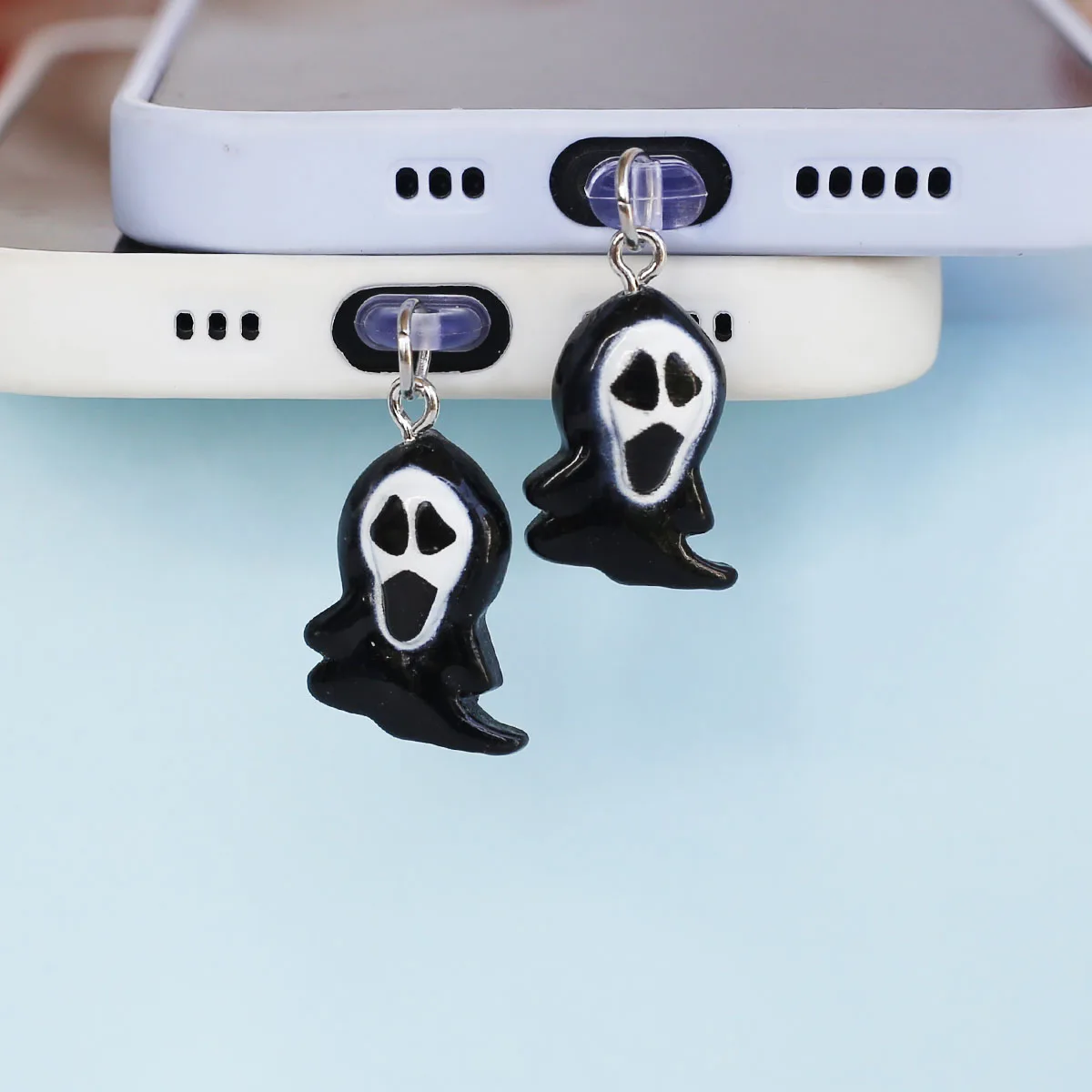 Halloween Scream Ghost Phone Dust Plug Pendant - Mobile Accessory Decoration