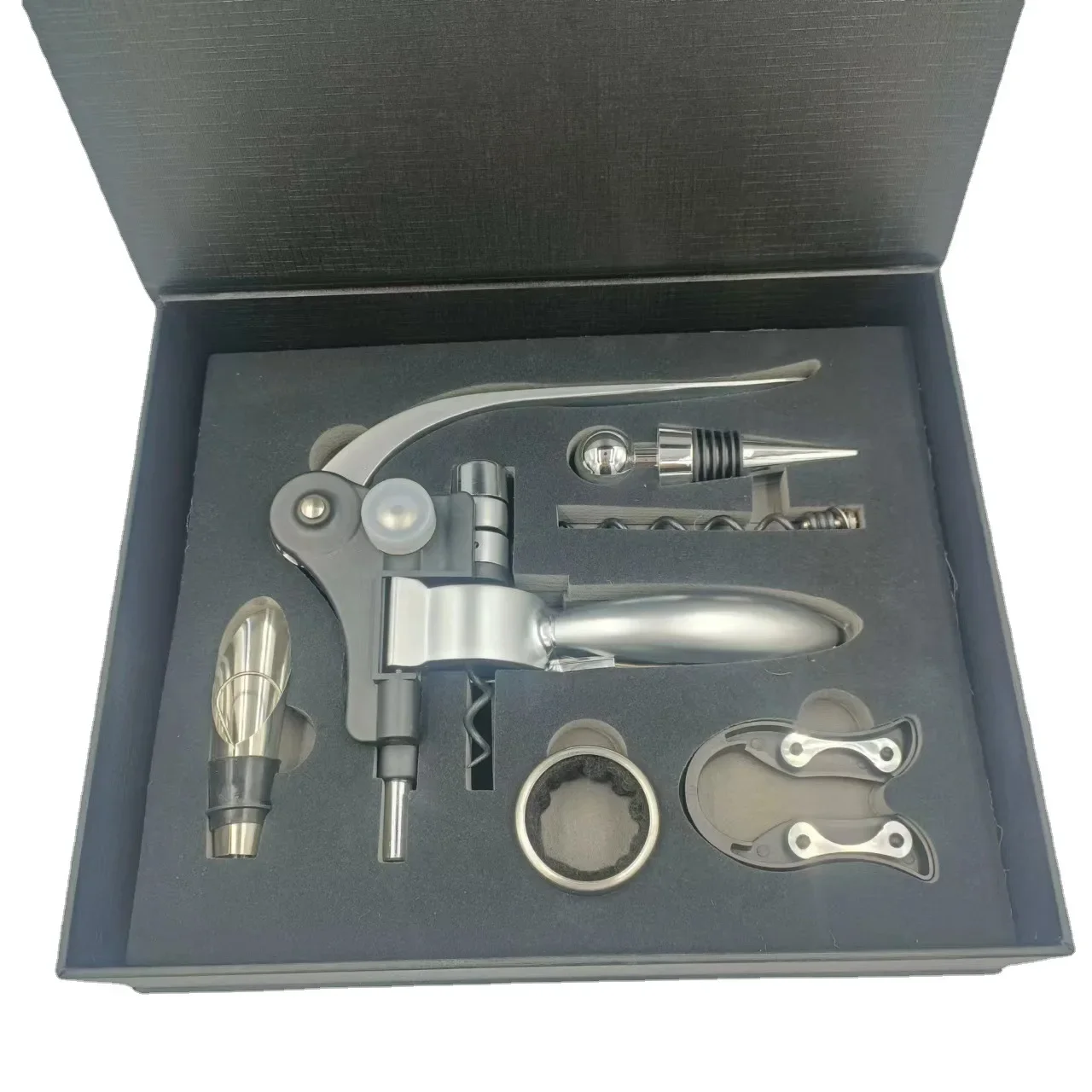 New BPA FREE Zinc Alloy Rabbit Shape Environmental Plating Stainless Steel Red Wine Rabbit Head Opener Gift Box Sets Wine Opener Set