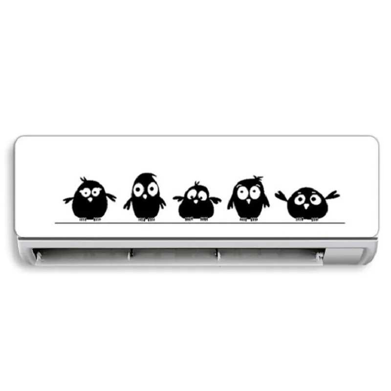 Wall Stickers Self Adhesive Wall Stickers Vinyl Stickers Vinyl Wall Stickers Self Adhesive Stickers Cute 5 Little Birds on the Wire Wall Stickers Door Stickers for Kids Room Living Room Art Decals Cartoon Animal Waterproof Vinyl