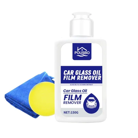 Car Glass Oil Film Removing Paste Deep Cleaning Polishing Glass Cleaner for Auto Windshield Home Streak-Free Shine Cleaner