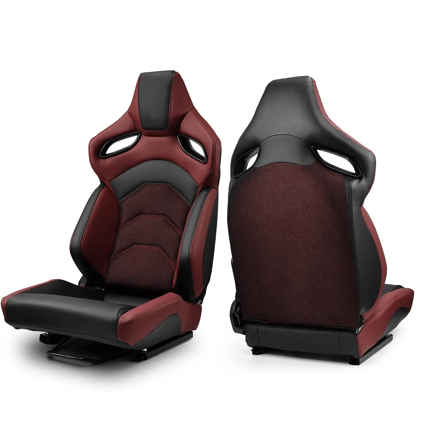 

JIABEIR 9007 Red Shining Mesh Fabric Adjustable Interior Accessories Simulator Sim Bucket Car Racing Seats