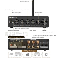 AIYIMA B07 TPA3255 Home Amplifier Bluetooth 2.1 Channel Power 300Wx2 +300W For Audio Speaker Passive Active Subwoofer AUX RCA 2