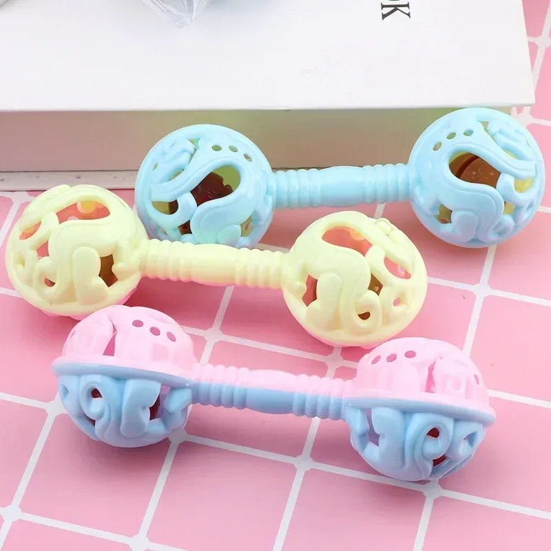 

Baby Double-head Hand Rattle Soothe Hand Grip Toy Babies Love Puzzle Rattles Babies Hold Bells for Fun Gifts Bird Bite Toy Gifts
