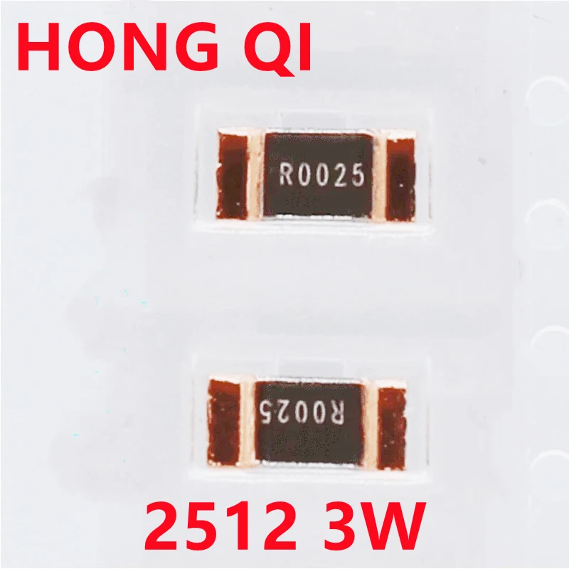 

20PCS SMD Manganese Copper Sampling Alloy Resistance 1% 2512 3W R001 R002 R0025 R003 R004 R005 6.3*3.1mm