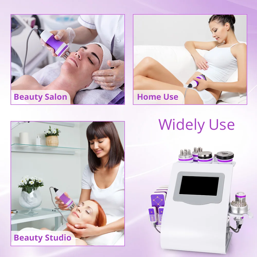 Mychway 9 In 1 40k Cavitation Machine Vacuum Body Slimming Fat Burner Wrinkle Removal Multifunctional Beauty Device