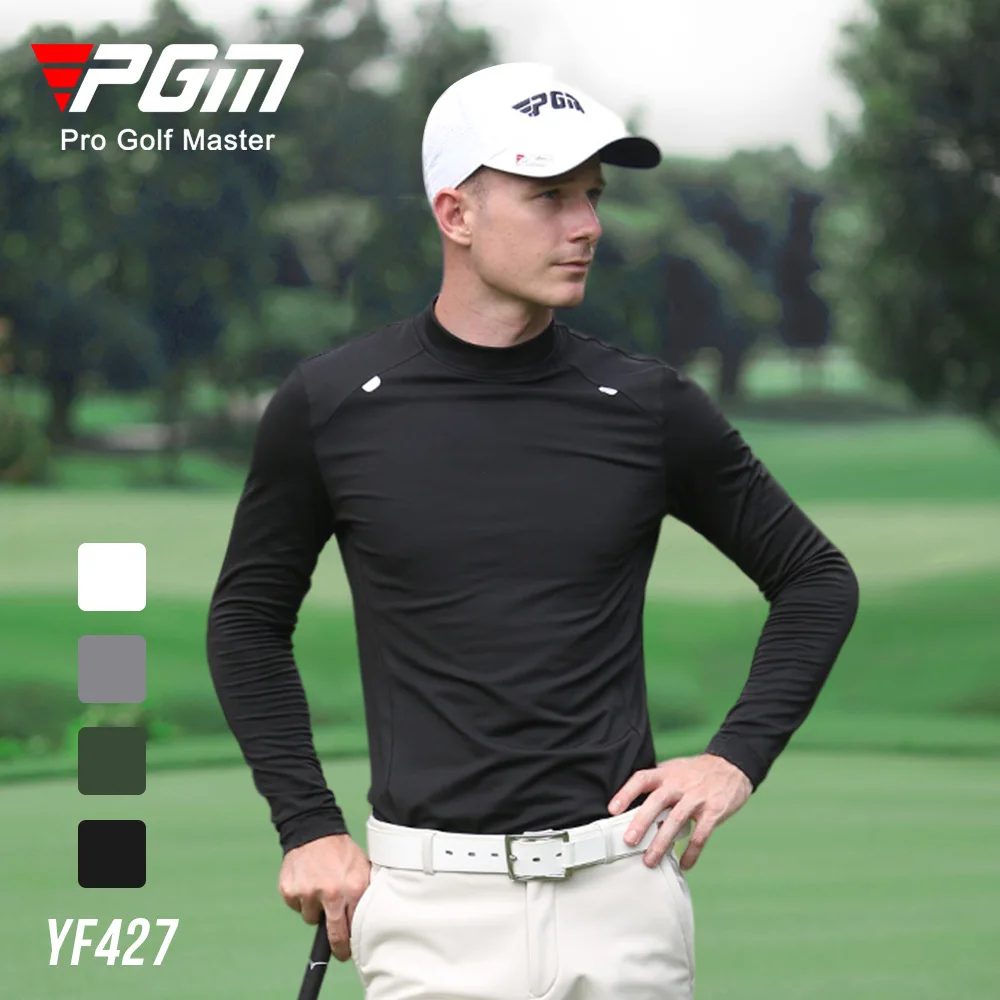 

Pgm Golf Mannen Dieptepunt Shirt Herfst Winter Lange Mouwen T-shirt Warme Kleding YF388 Groothandel