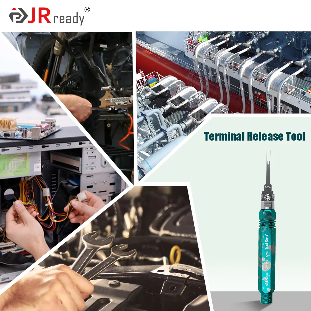 Electrical Pin Extractor JRready ST5255 Terminal Removal Tool Includes Replacement Tips Suitable for AMP,Metri Pack,Molex