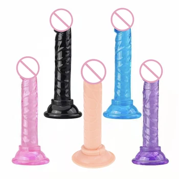 Realistic Dildo Anal Sex Toys for Couples Woman Gay Crystal Jelly Dildo Suction Cup Penis Thrusting Female Dildo Sex Shop 1