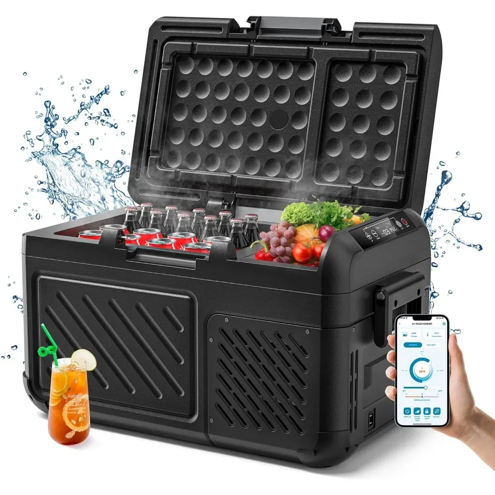 

12V Portable Cooler, 19 Quart Car Fridge, RV Car Refrigerator with 12/24V DC 110-240V AC, Electric Cooler for Car, Camping Use