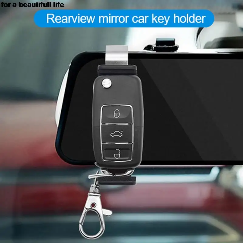 

Car Sun Visor Clip Holder 47-68mm Gate Remote for Garage Door Control Car Keychain Barrier Universal Opener Quick Installation