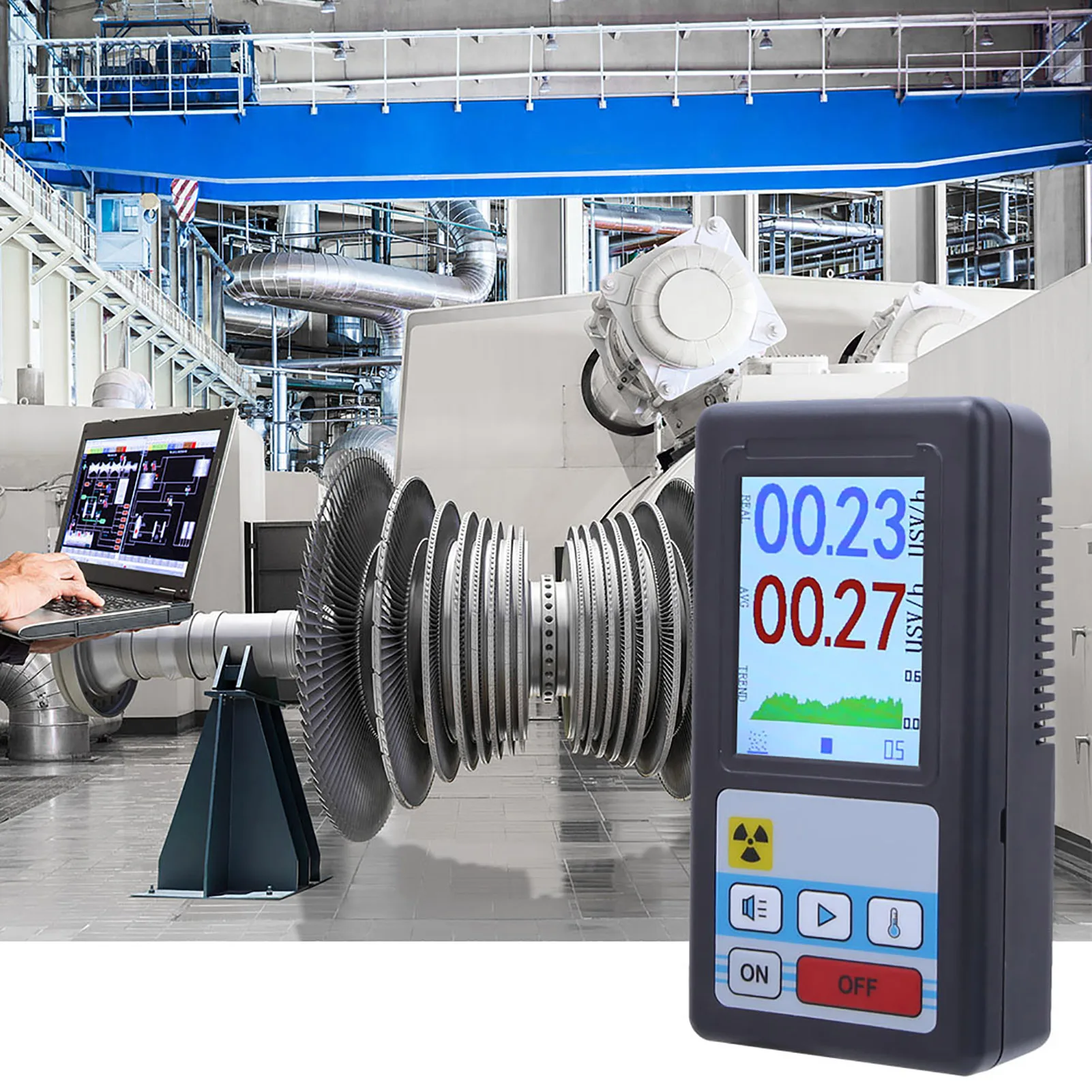 Handheld Nuclear Radiation Detector Counter Dosimeter New Series High Sensitivity Professional Geigercounter