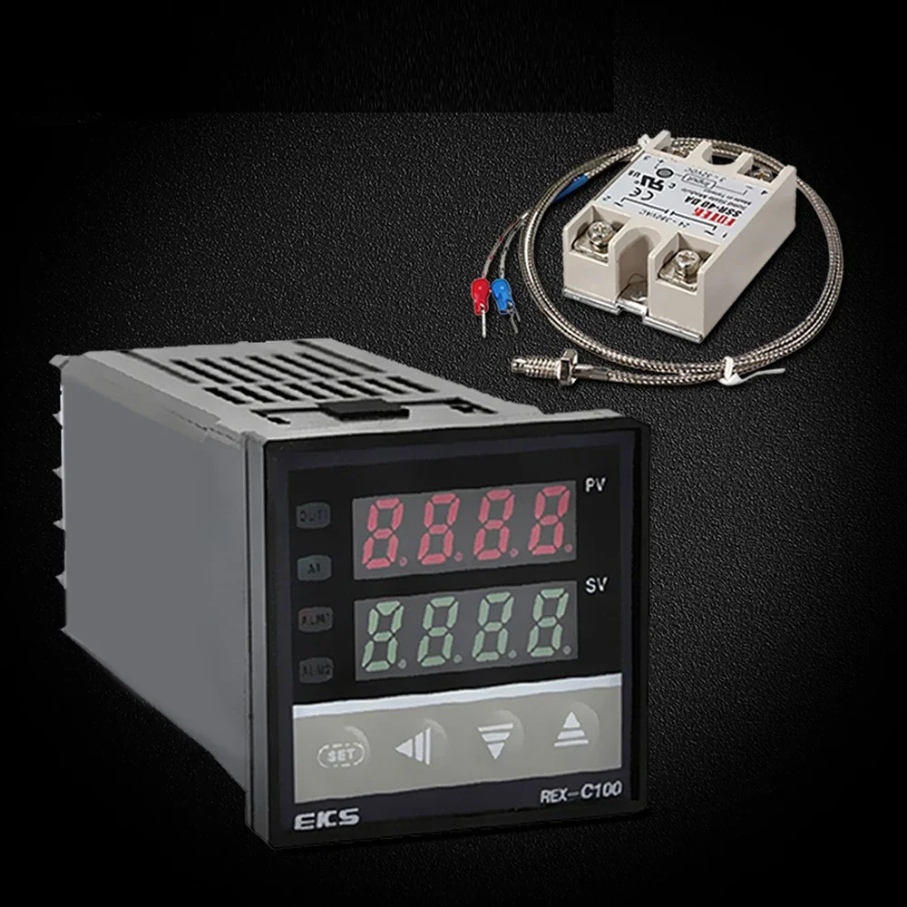  LCD PID REX-C100 µ Ʈѷ Ʈ, K , Max.40A SSR 