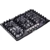 30 Inch LPG/NG Gas Cooktop Dual Fuel 5 Sealed Brass Burner Stainless Steel Hob 110V AC pulse Ignition Stainless 1