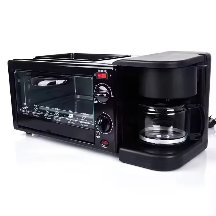 High Quality 3-in-1 Electric Mini Toaster Oven Oven Safe Reliable for Home Hotel Use Modern Style with Bake Toast Functions