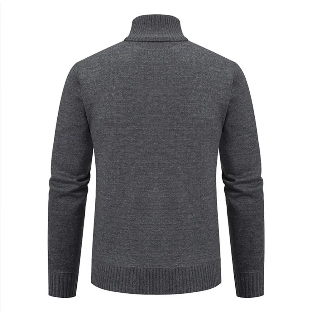 

Men Sweater Cozy Lapel Collar Zipper Cardigan Timeless Men's Fashion Sweater for Warmth Style in Autumn/winter Thermal for Men
