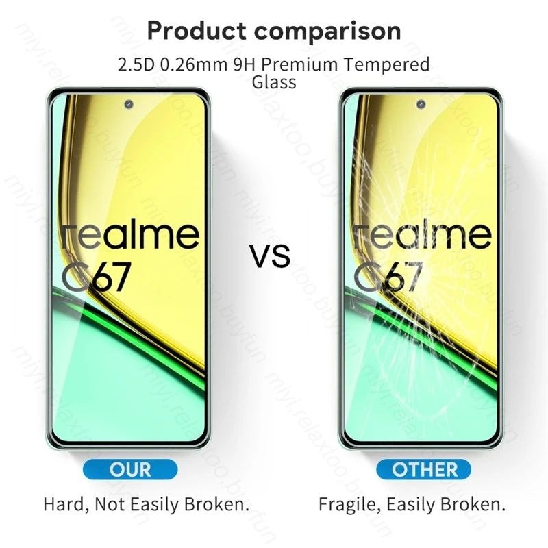 Realmi C67 4G Glass 4In1 Camera Lens Protective Glass For Realme C67 C 67 67C 4G RMX3890 6.72