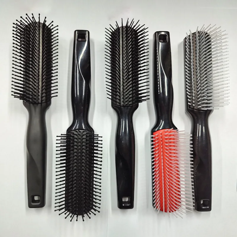 1pc Black Removable Detangling Hair Brush Handle Tangle Comb pompadour men styling Shower Massage scalp Comb Salon Hairdressing