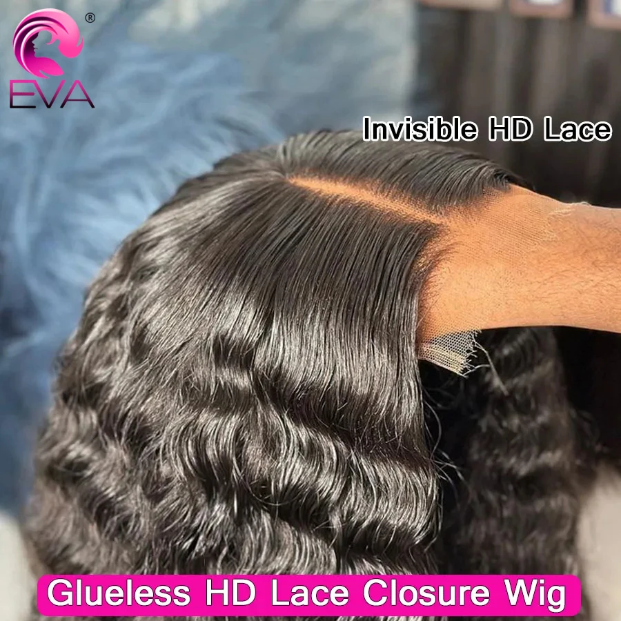 

Eva Hair 13x6 Full Frontal HD Lace Wigs 5x5/6x6/7x7 Curly HD Lace Closure Wig HD Lace Front Human Hair Wigs Melt Skins For Woman