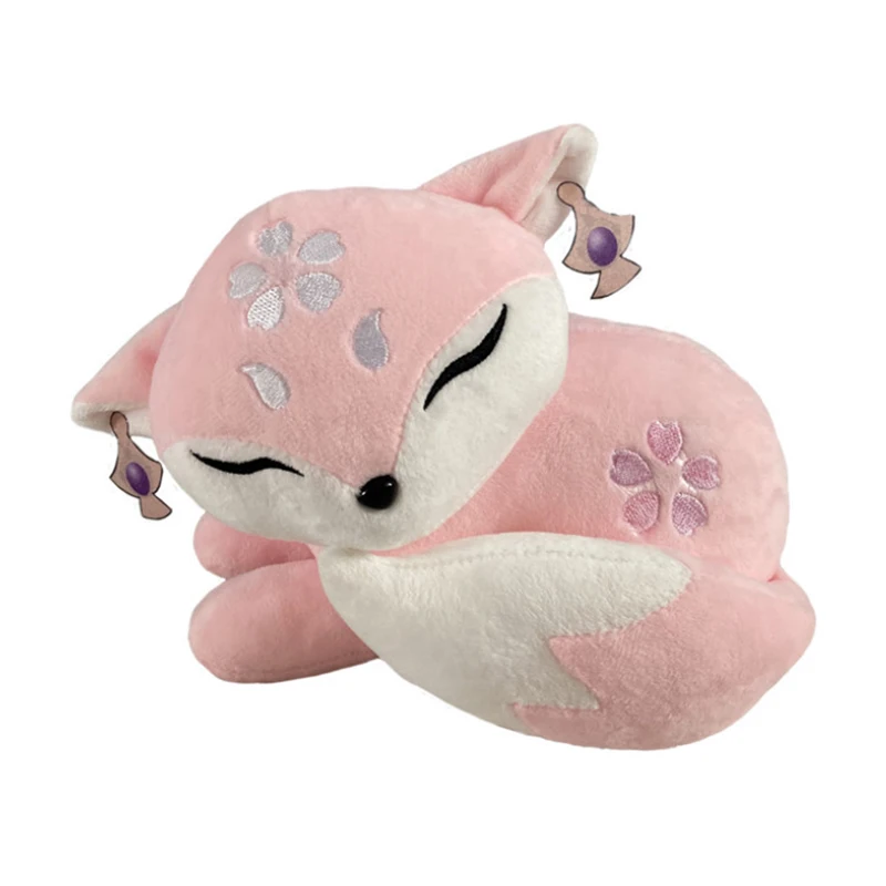 

Плюшевая Игрушка Аниме Impact Yae Miko Fox, мультяшный розовый Yae Miko, милая мягкая подушка для косплея, 20 см, украшение для дома