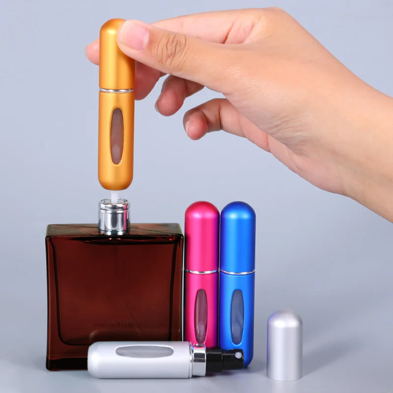 

5ml 8ml 1/5Pcs Perfume Travel Spray Bottle Fragrance Atomizer Portable Mini Refillable Jar Scent Pump Empty Cosmetic Tool