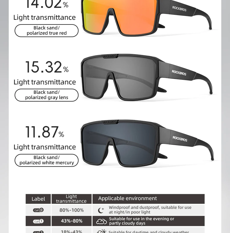 Cycling Glasses UV400 Protection Wear Sunglasses Men Women for Driving Fishing H